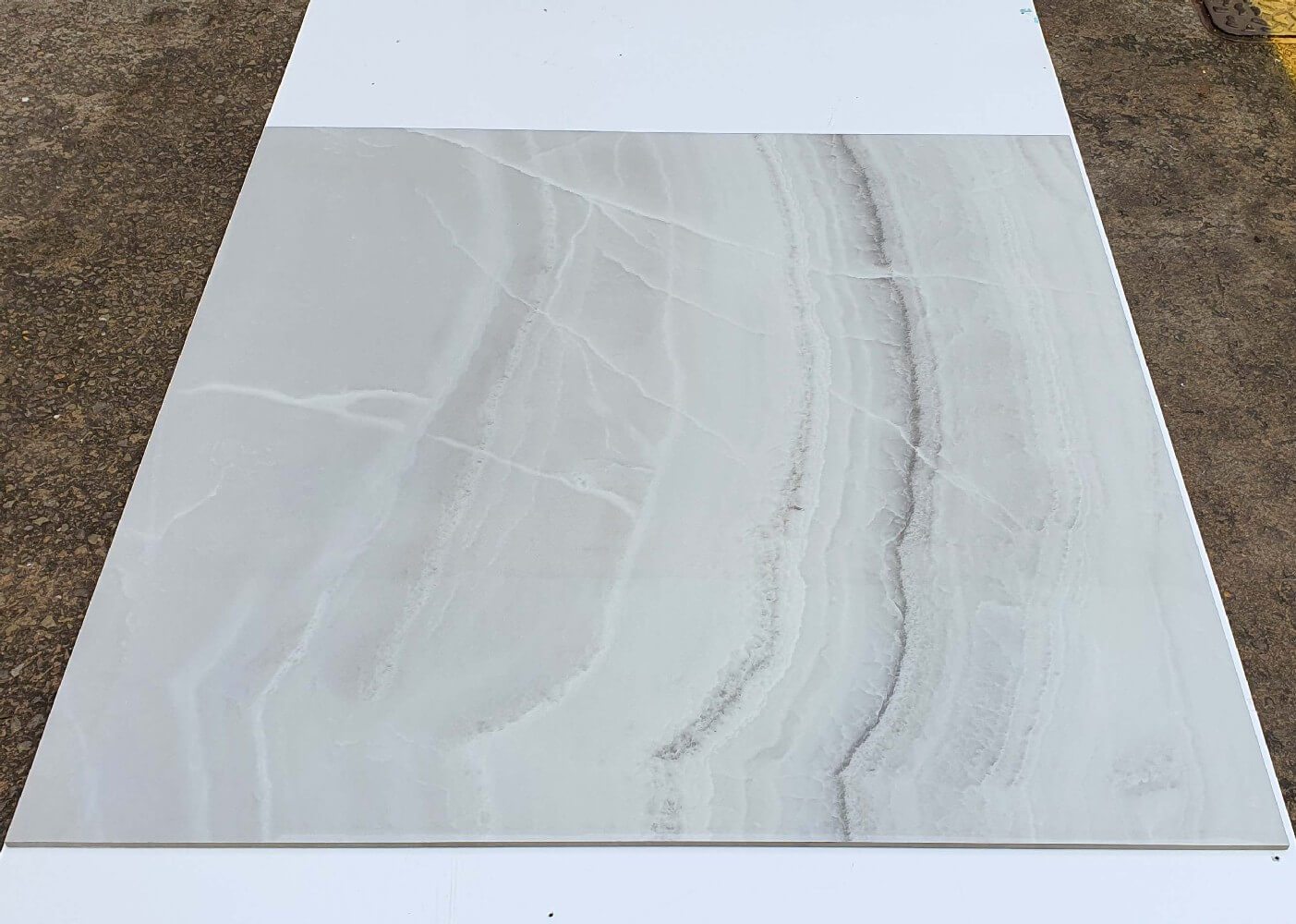 Smooth Onyx Rectified Large Format Polished Stone Effect Porcelain 1200x1200mm Floor & Wall Tiles
