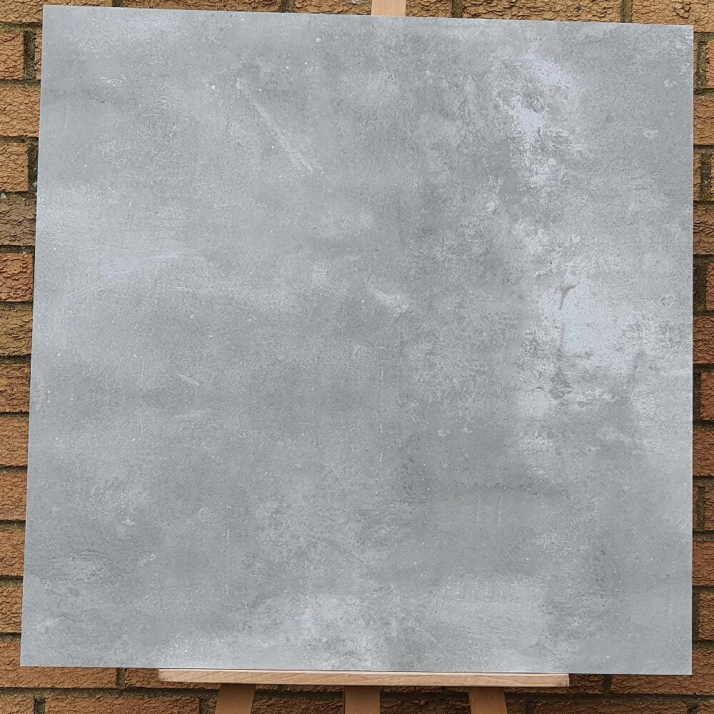 Stablation Gris Rectified Matt Stone Effect Porcelain 800x800mm Wall and Floor Tiles