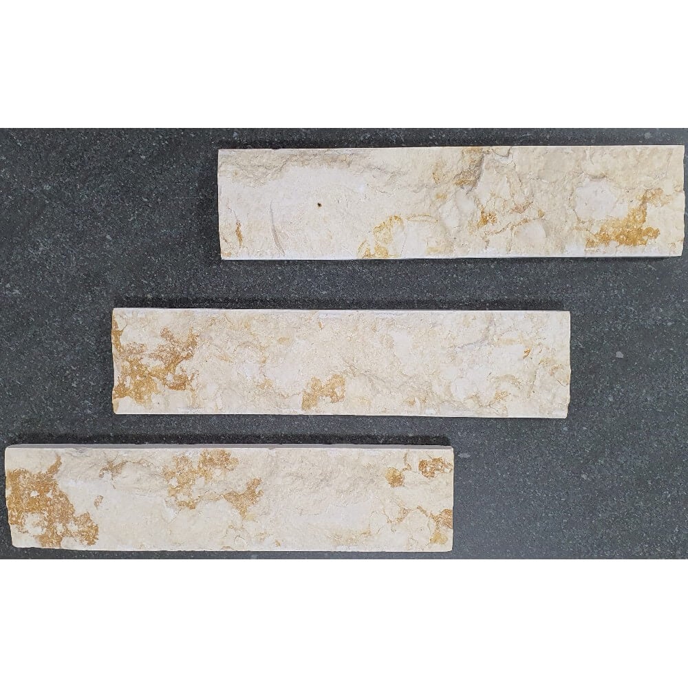 Sunny Medium Natural Stone Marble Split Face 300x70mm Decorative Wall Tile