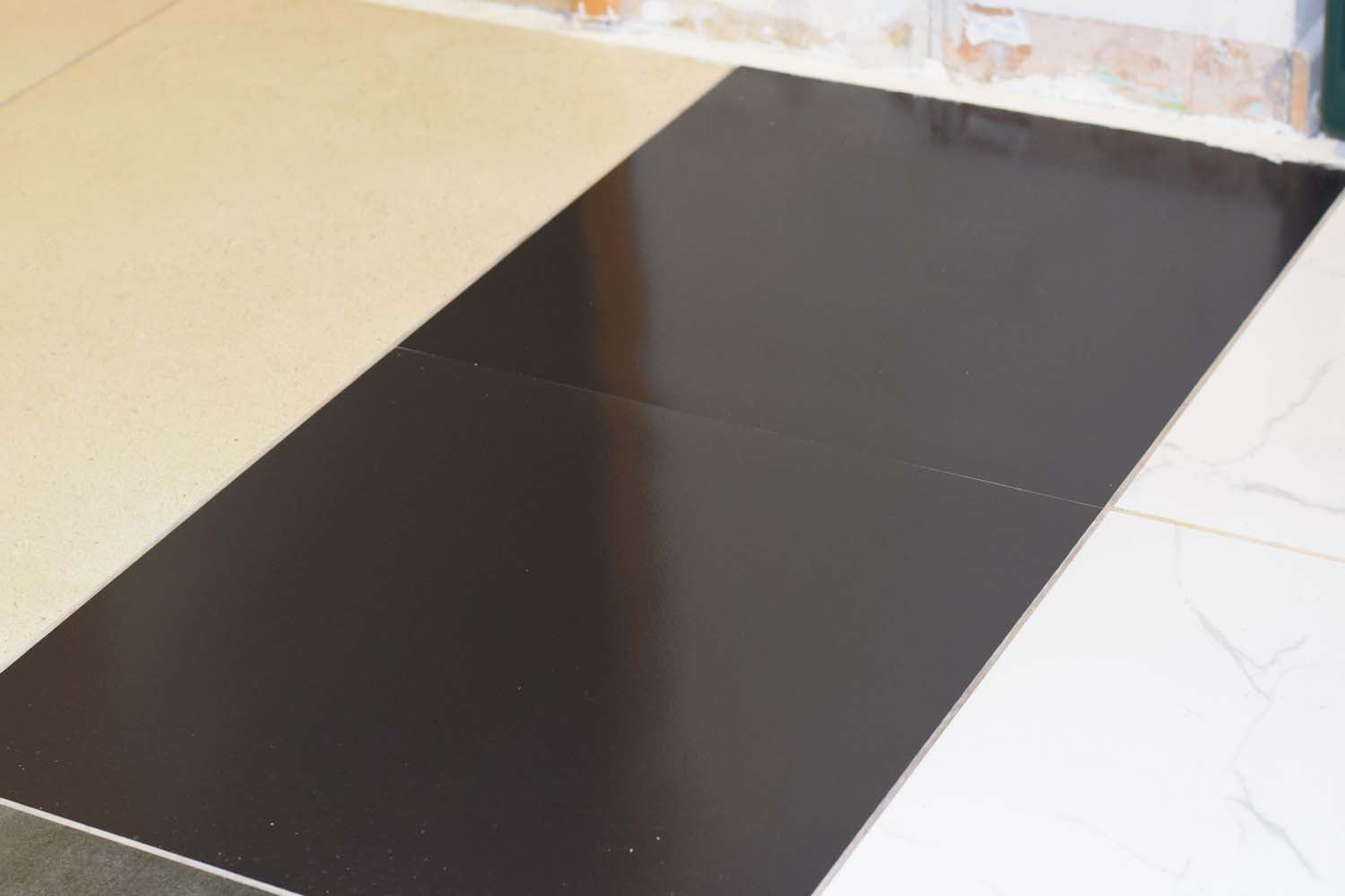 Super Mega Black Rectified Matt Porcelain 600x600mm Wall and Floor Tile