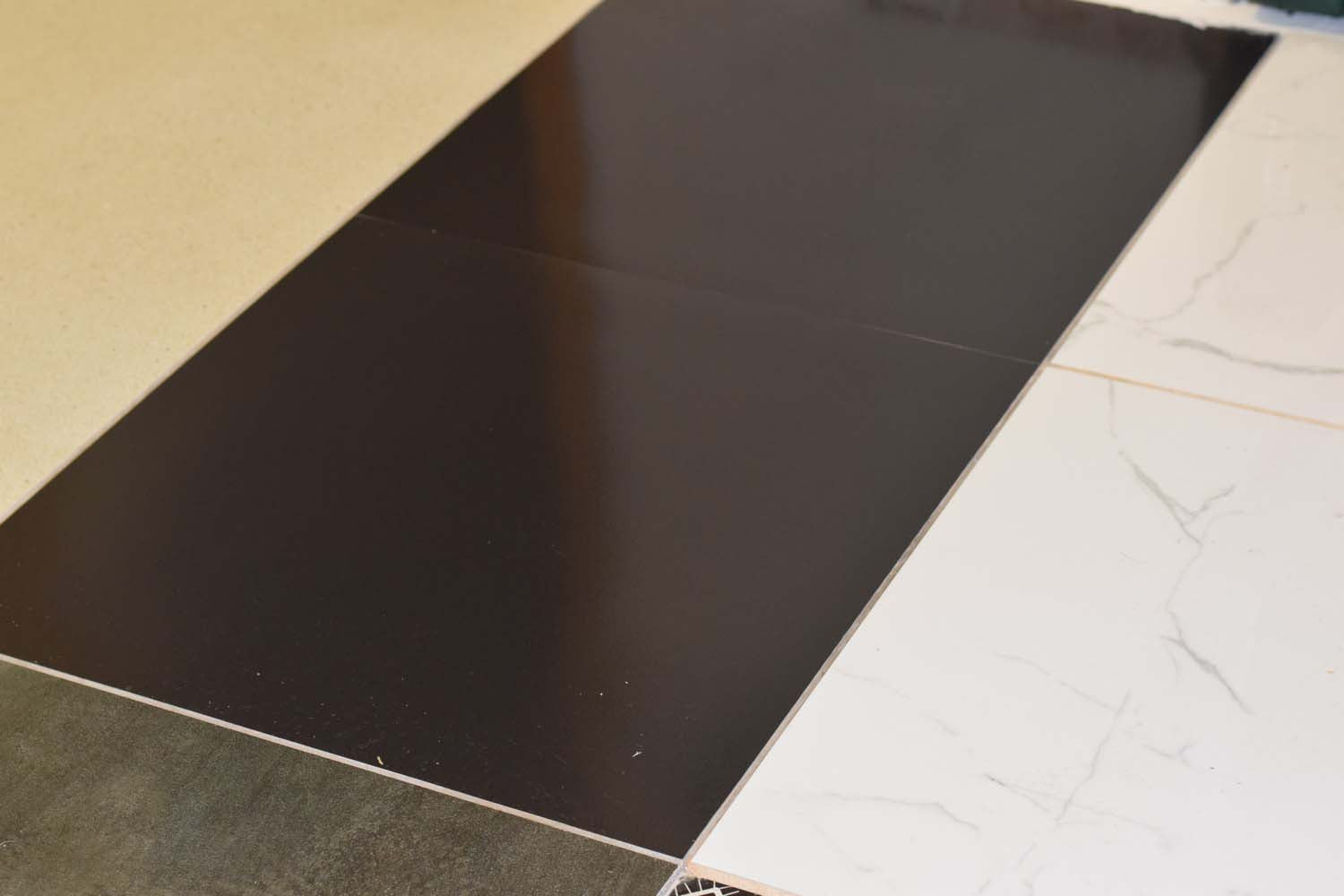 Super Mega Black Rectified Matt Porcelain 600x600mm Wall and Floor Tile