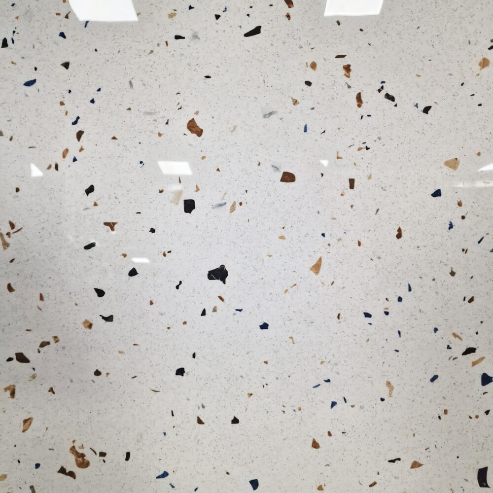 Terrazo Rectified Polished Glazed Porcelain 600x600mm Wall and Floor Tiles