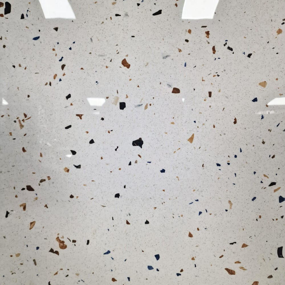 Terrazo Rectified Polished Glazed Porcelain 600x600mm Wall and Floor Tiles