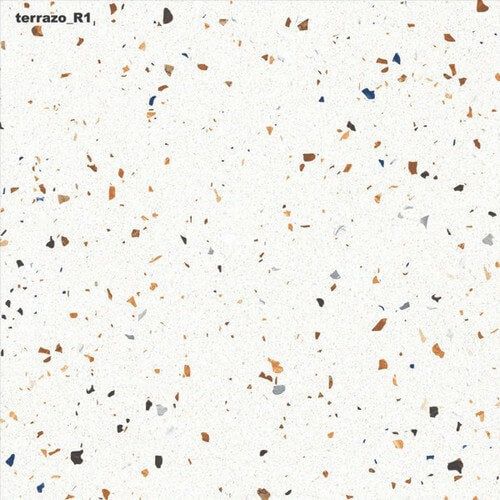 Terrazo Rectified Polished Glazed Porcelain 600x600mm Wall and Floor Tiles