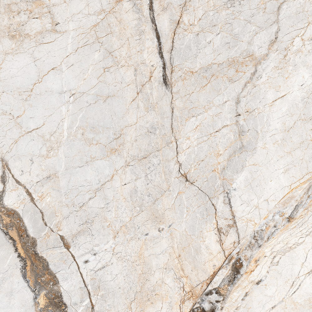 Tri Lite Natural Rectified Glossy Stone Effect Porcelain 800x800mm Wall and Floor Tiles