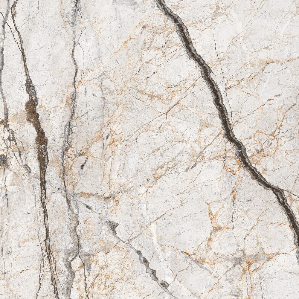 Tri Lite Natural Rectified Glossy Stone Effect Porcelain 800x800mm Wall and Floor Tiles