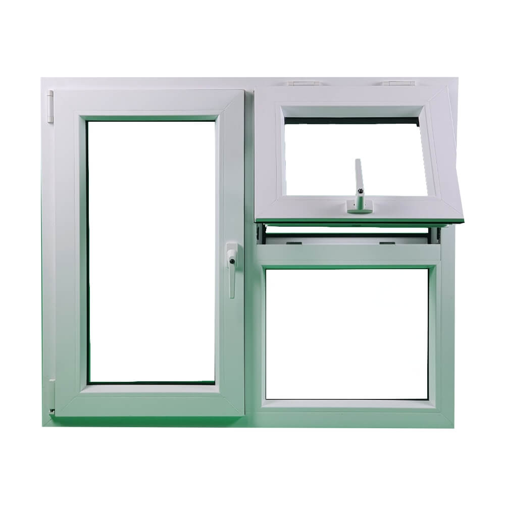 uPVC Left or Right & Top Hung Tilt and Turn Double Glazed Window Frame and Glass 70mm UK 2 Gasket Seal - Multi Size