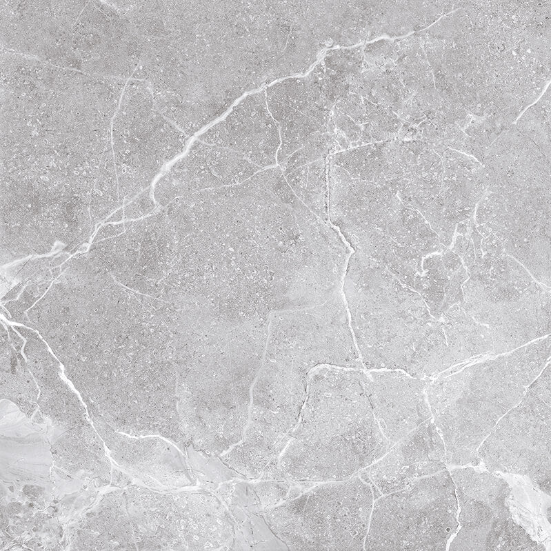 Tunisia Bianco Rectified Gloss Porcelain 600x600mm Wall and Floor Tiles