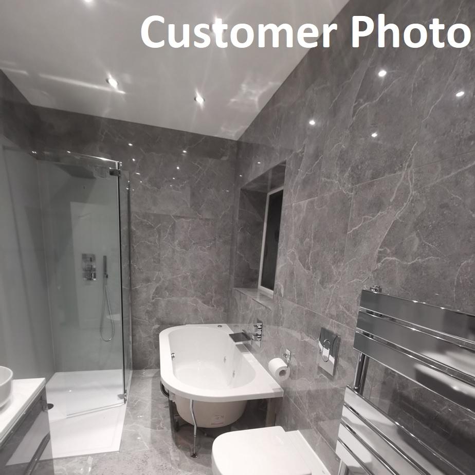 Tunisia Bianco Rectified Gloss Porcelain 600x600mm Wall and Floor Tiles