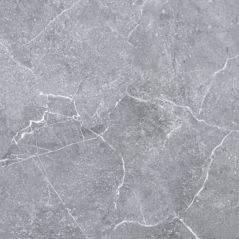 Tunisia Grey Rectified Polished Porcelain 600x600mm Wall and Floor Tiles