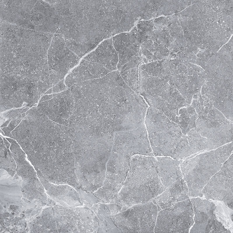 Tunisia Grey Rectified Polished Porcelain 600x600mm Wall and Floor Tiles
