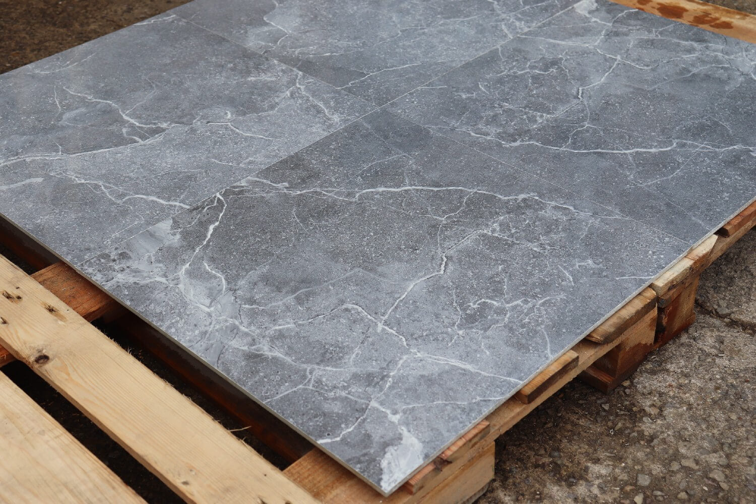 Tunisia Grey Rectified Polished Porcelain 600x600mm Wall and Floor Tiles