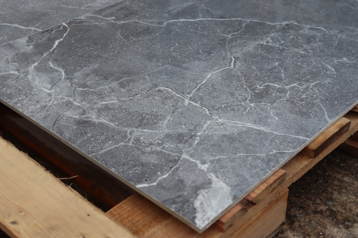 Tunisia Grey Rectified Polished Porcelain 600x600mm Wall and Floor Tiles