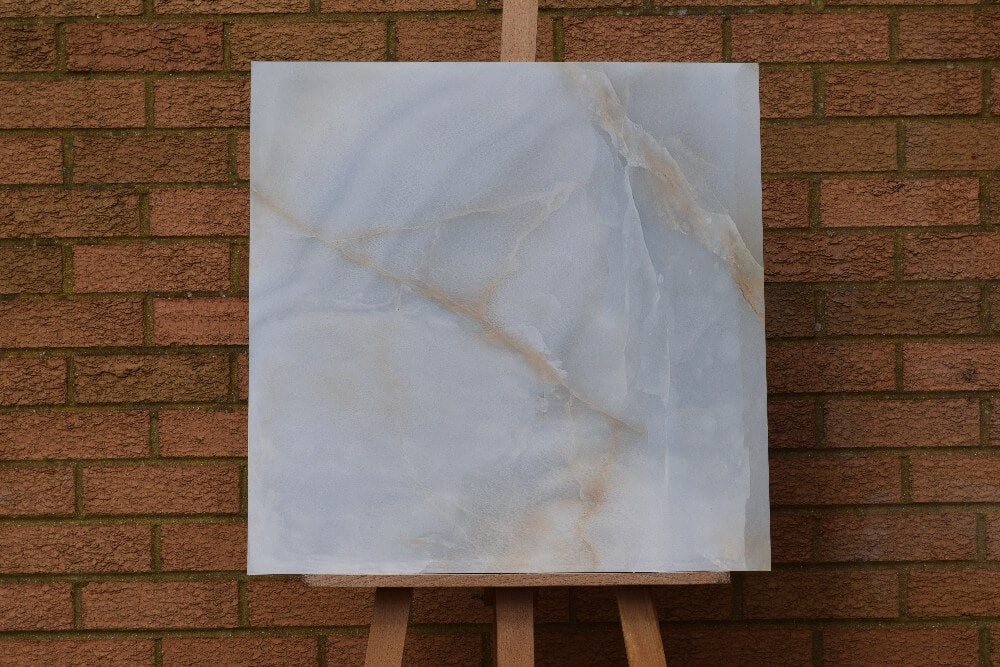 Vanila Onyx Rectified Polished Glazed Porcelain 600x600mm Wall and Floor Tiles