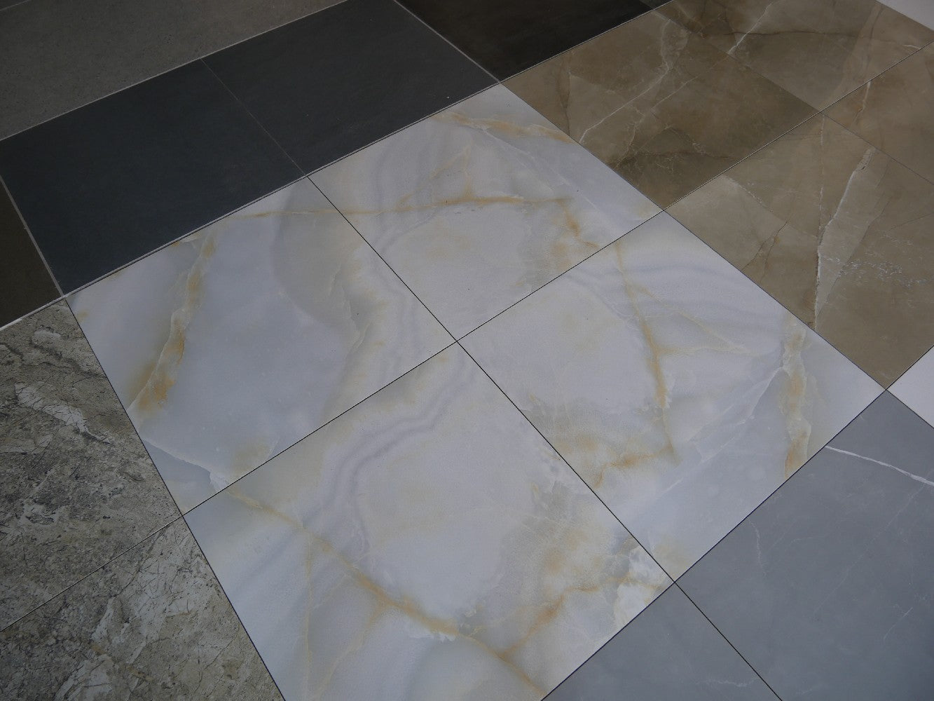 Vanila Onyx Rectified Polished Glazed Porcelain 600x600mm Wall and Floor Tiles