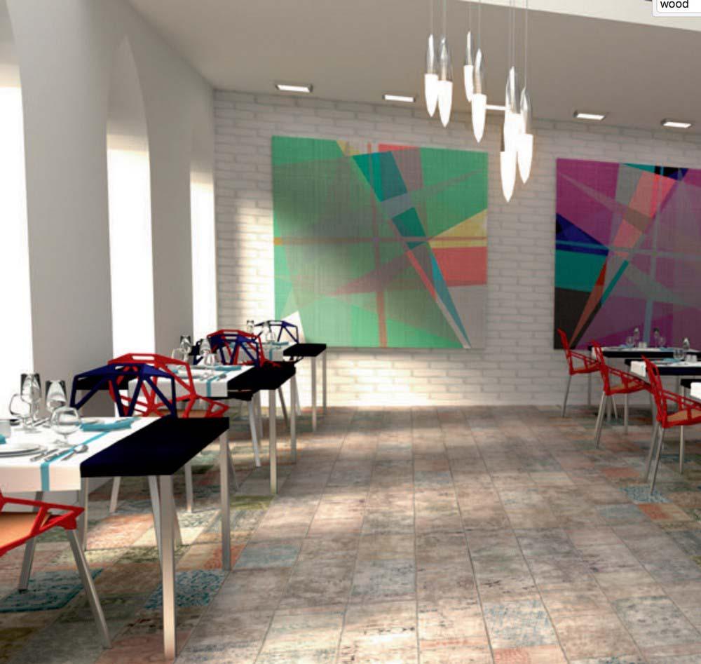 Veneto Multicolour Matt Rug 500x1000mm Wall and Floor Tile