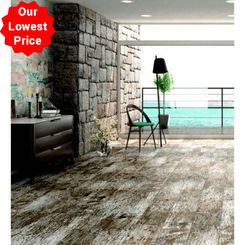 Veneto Tahta Titanium Matt Porcelain 250x1000mm Wall and Floor Tile