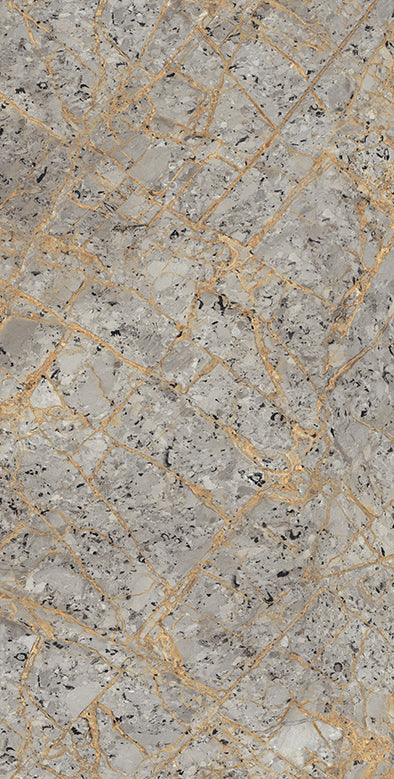 Versa Grey Rectified Large Format Gloss Stone Effect Porcelain 800x1600mm Floor & Wall Tiles