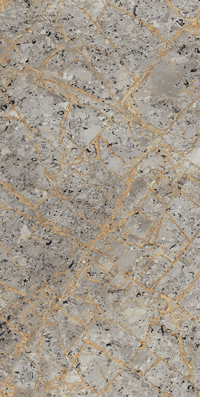 Versa Grey Rectified Large Format Gloss Stone Effect Porcelain 800x1600mm Floor & Wall Tiles