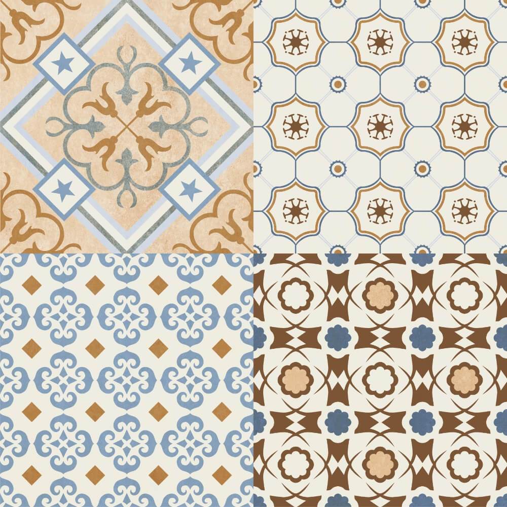 Victorian Andalusia Rectified Matt Ceramic 300x300mm Wall and Floor Tile