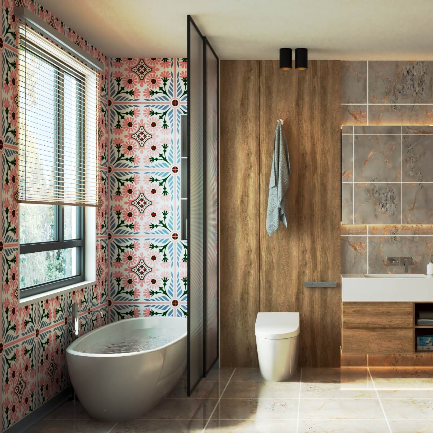 Victorian Sakura Rectified Matt Ceramic 300x300mm Wall and Floor Tile
