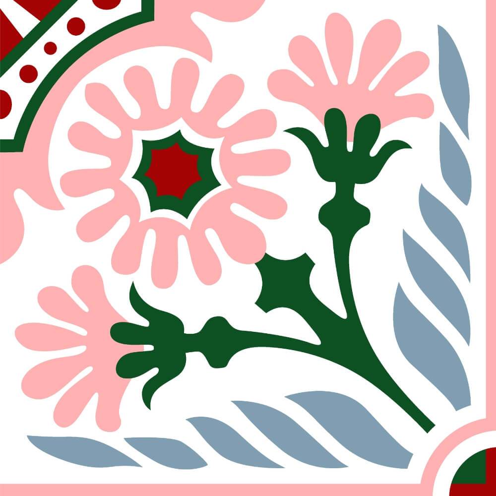 Victorian Sakura Rectified Matt Ceramic 300x300mm Wall and Floor Tile
