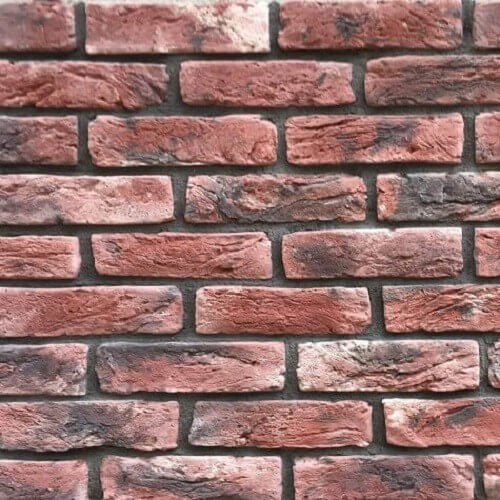 Volcano Reclaimed Effect Red and Black Multi Brick Slips