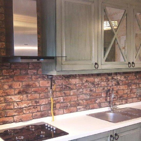Volcano Reclaimed Effect Red and Black Multi Brick Slips