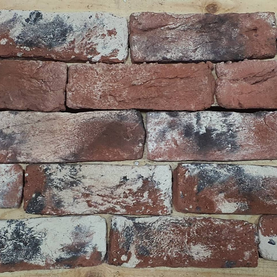 Volcano Reclaimed Effect Red and Black Multi Brick Slips