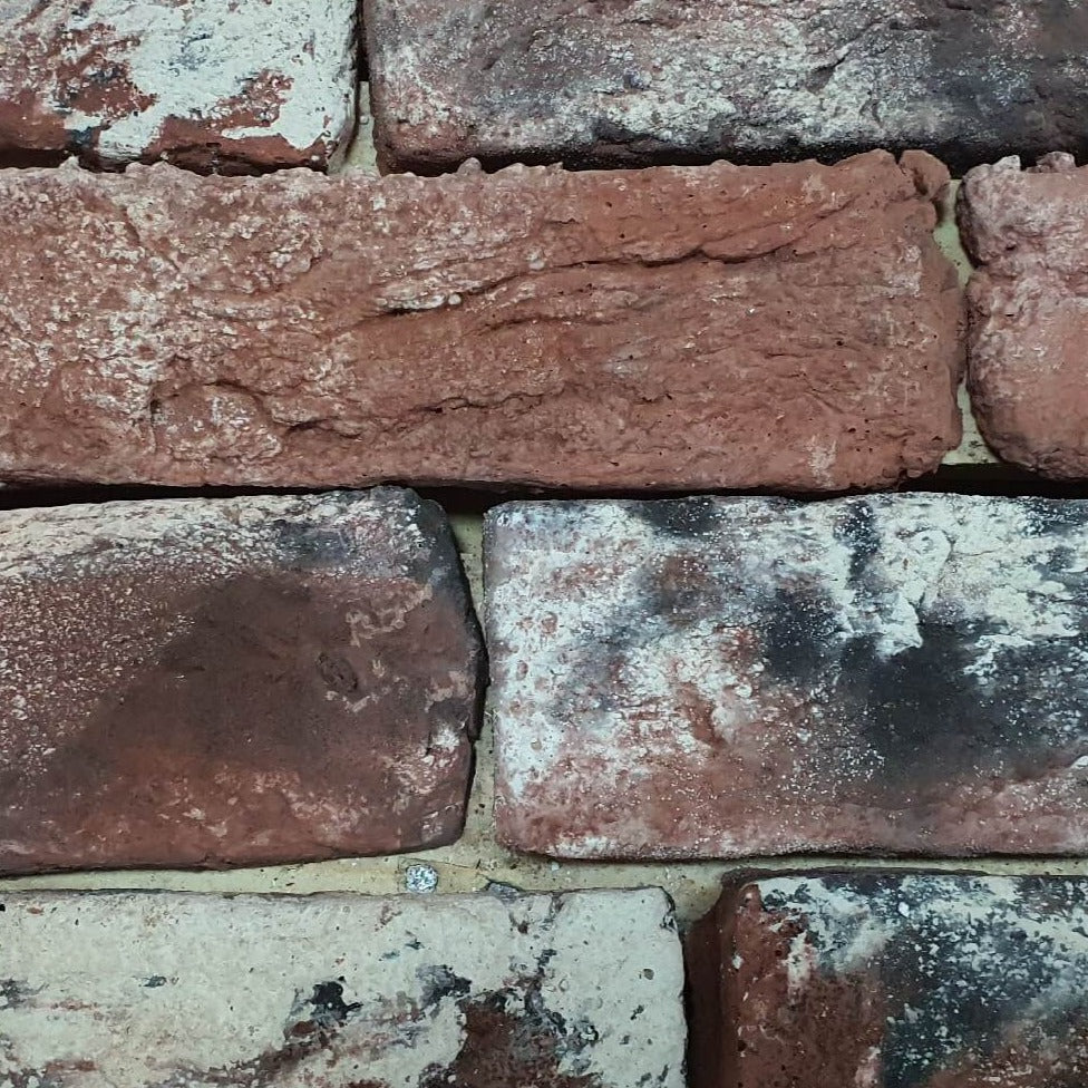 Volcano Reclaimed Effect Red and Black Multi Brick Slips