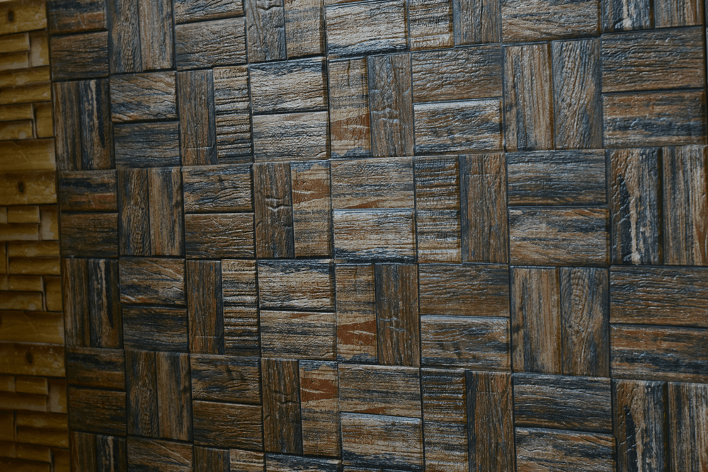 Wenge Gold Split Face Rectified Matt Porcelain 300x600mm Wall Tile