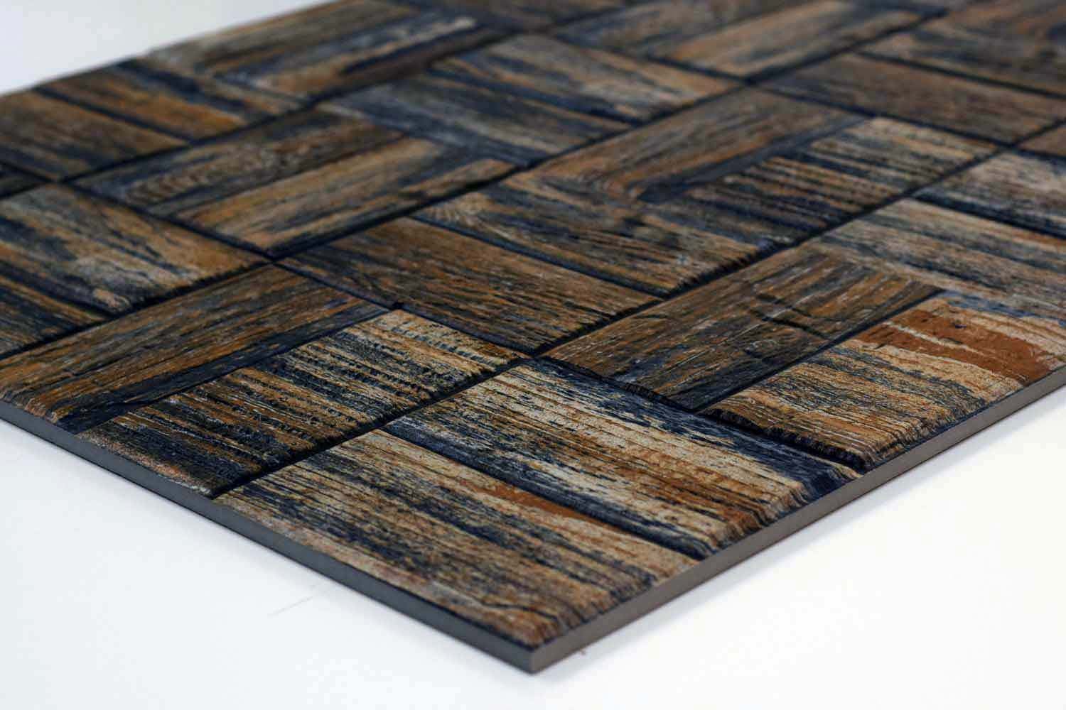 Wenge Gold Split Face Rectified Matt Porcelain 300x600mm Wall Tile