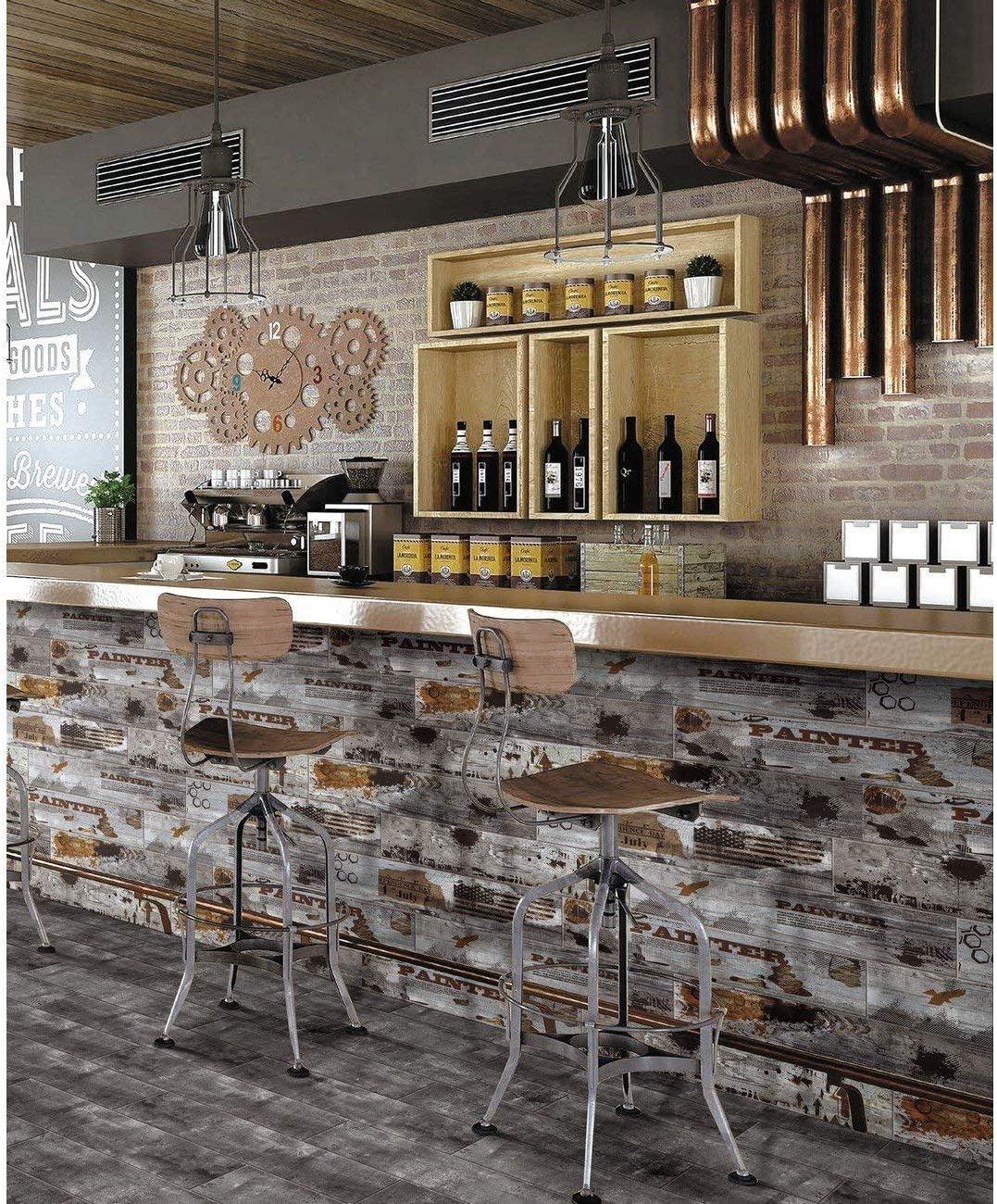 Wild West Wood Effect Rectified Matt Ceramic 150x800mm Wall and Floor Tile