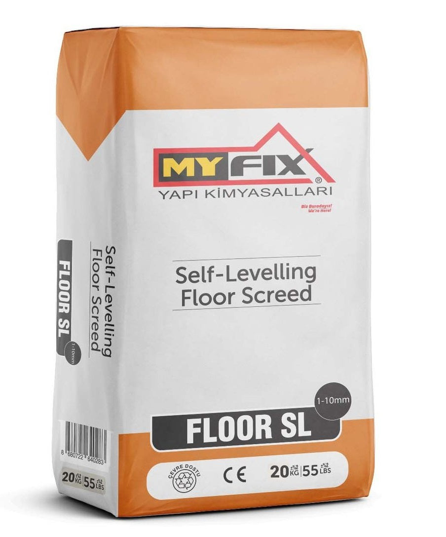 Floor SL 10 / Self-Levelling Floor Screed 1-10 mm (20 Kg) - Decoridea