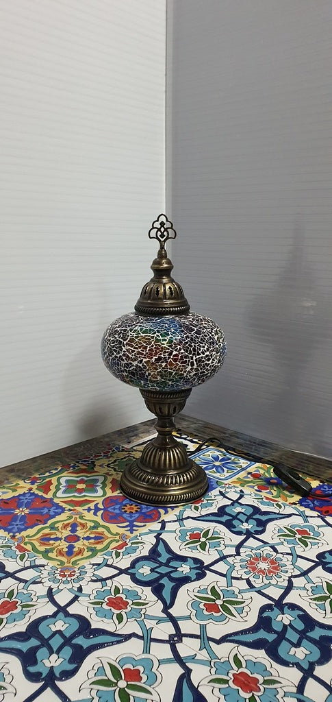 Mix Coloured Turkish Tiffany Mosaic Oriental Decorative Table Lamp LED Light From £31.90 - Decoridea.co.uk