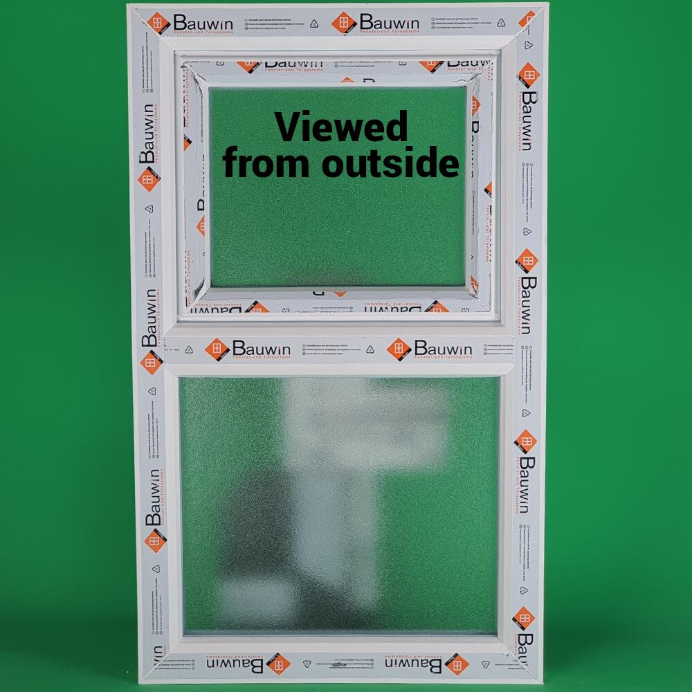uPVC Top Hung Double Glazed Window Frame and Glass 85mm UK 3 Gasket Seal - Multi Size