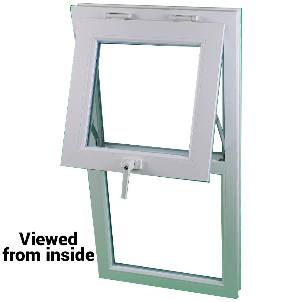 uPVC Top Hung Double Glazed Window Frame and Glass 85mm UK 3 Gasket Seal - Multi Size
