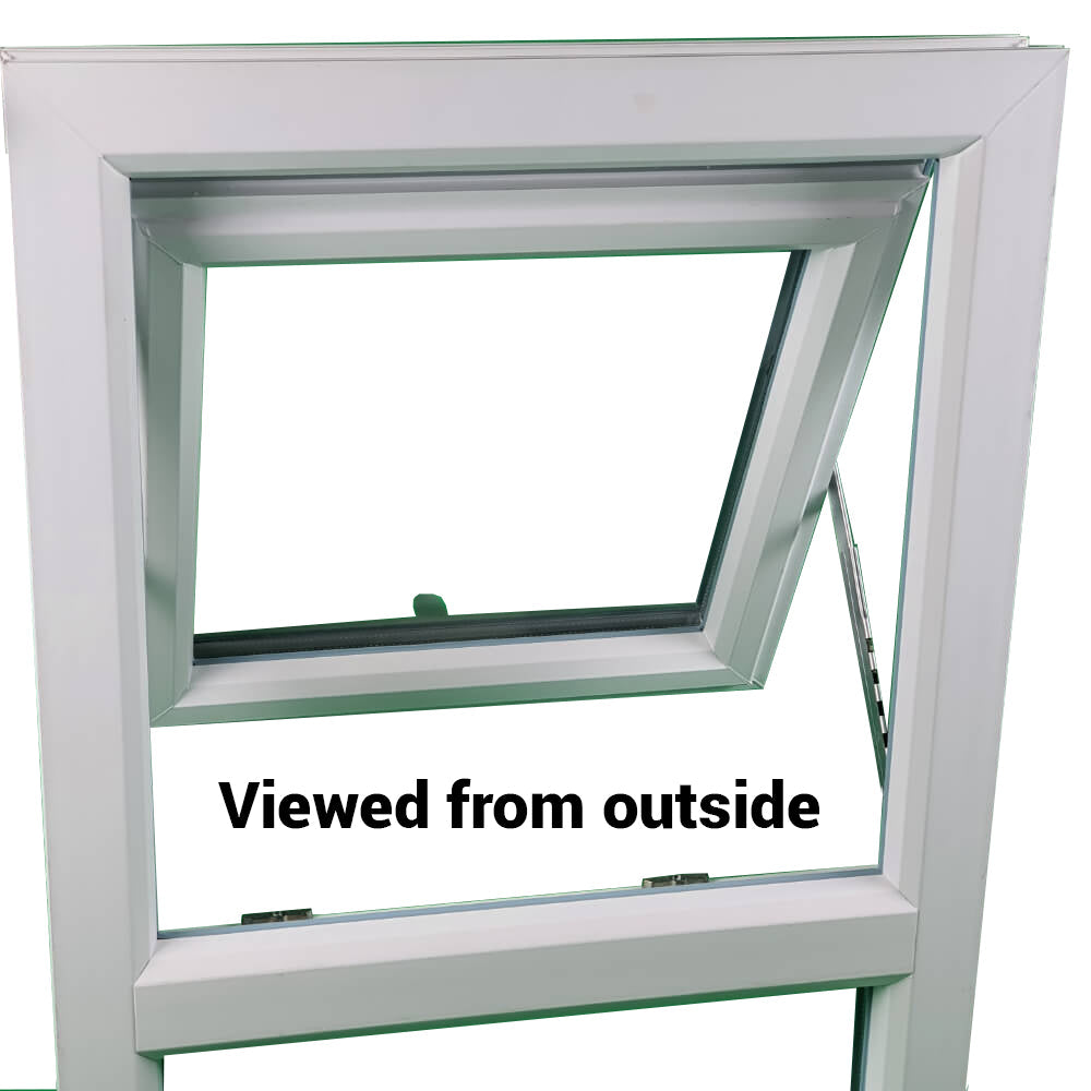 uPVC Top Hung Double Glazed Window Frame and Glass 70mm UK 2 Gasket Seal - Multi Size
