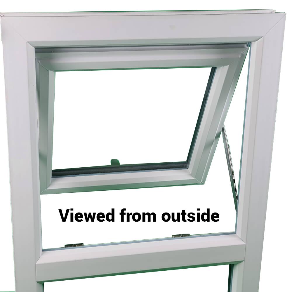 uPVC Top Hung Double Glazed Window Frame and Glass 85mm UK 3 Gasket Seal - Multi Size