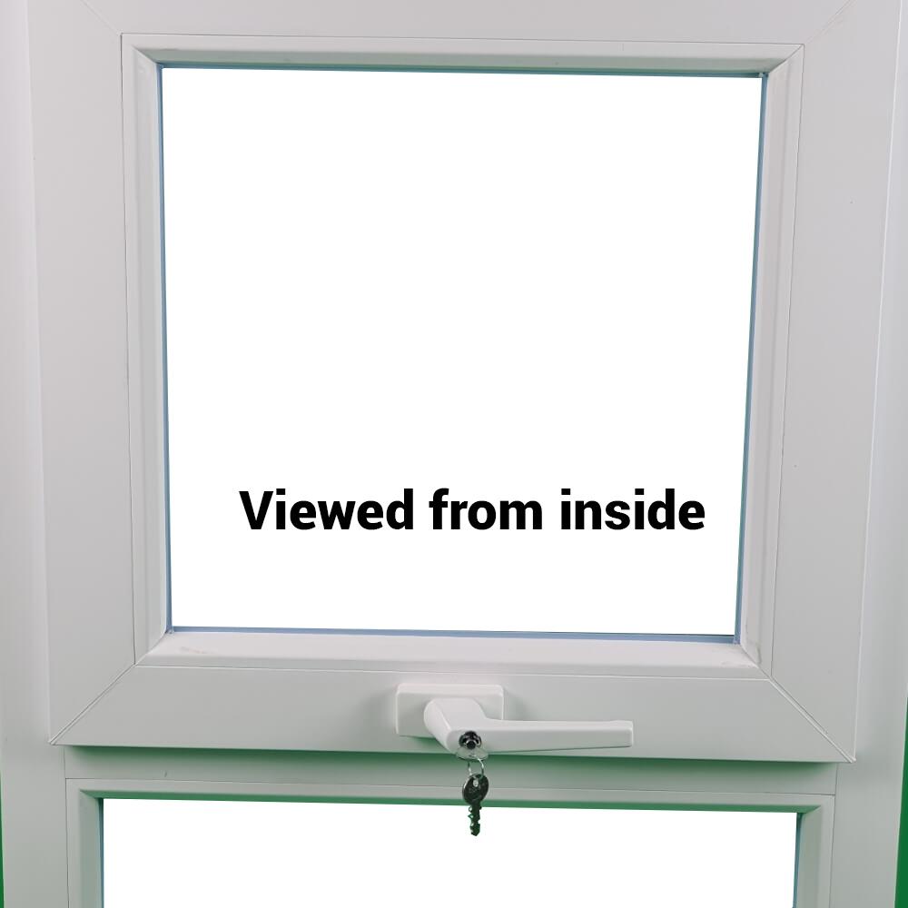 uPVC Top Hung Double Glazed Window Frame and Glass 85mm UK 3 Gasket Seal - Multi Size