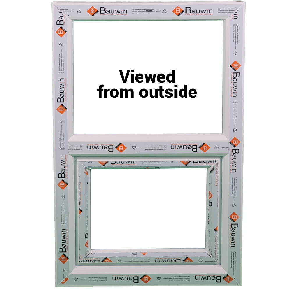 uPVC Top Hung Double Glazed Window Frame and Glass 70mm UK 2 Gasket Seal - Multi Size