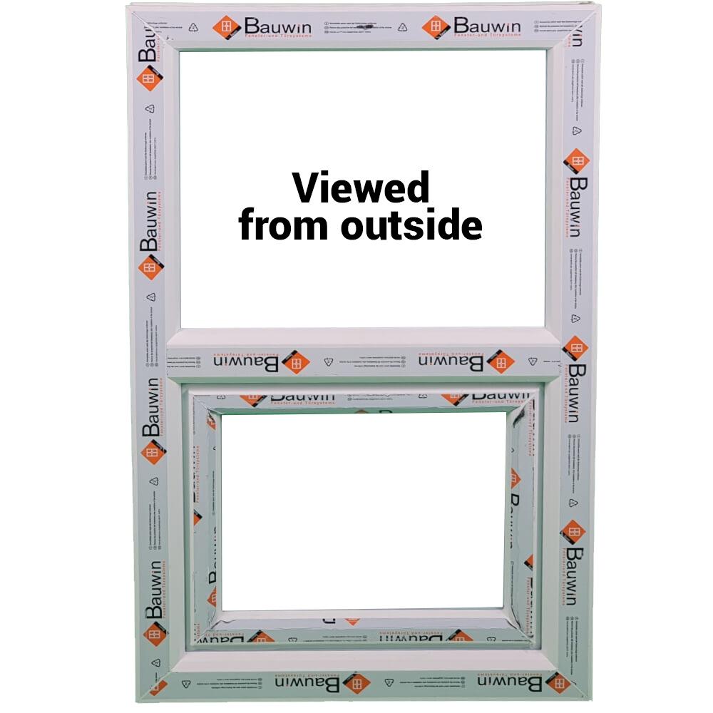 uPVC Top Hung Double Glazed Window Frame and Glass 85mm UK 2 Gasket Seal - Multi Size