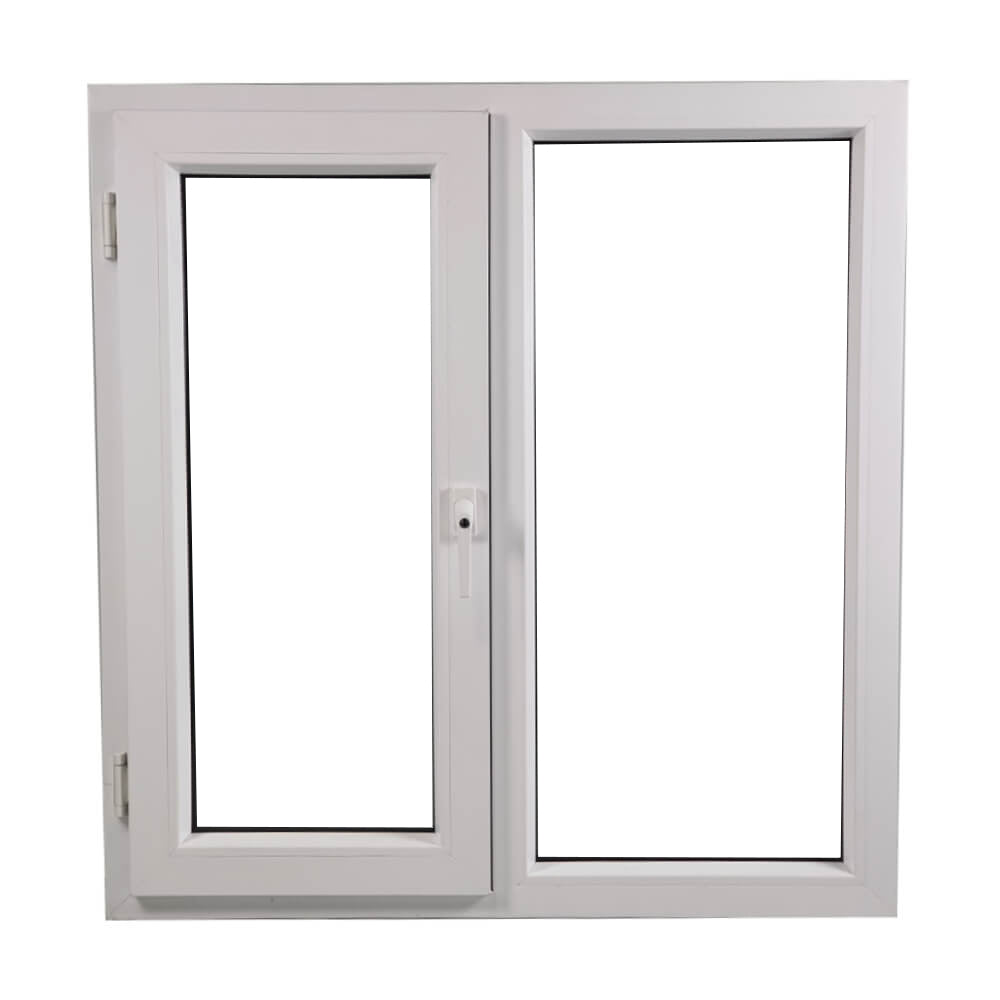 uPVC Side Hung Tilt and Turn Double Glazed Window Frame and Glass 70mm UK 2 Gasket Seal - Inside White Outside Anthracite