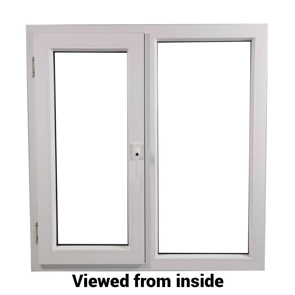 uPVC Side Hung Tilt and Turn Double Glazed Window Frame and Glass 85mm UK 2 Gasket Seal - Multi Size