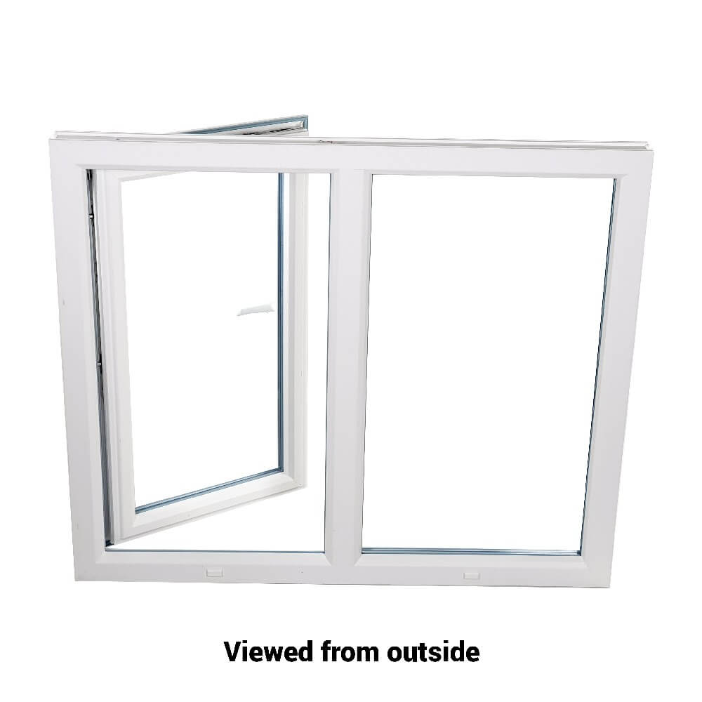 uPVC Side Hung Tilt and Turn Double Glazed Window Frame and Glass 85mm UK 3 Gasket Seal - Multi Size