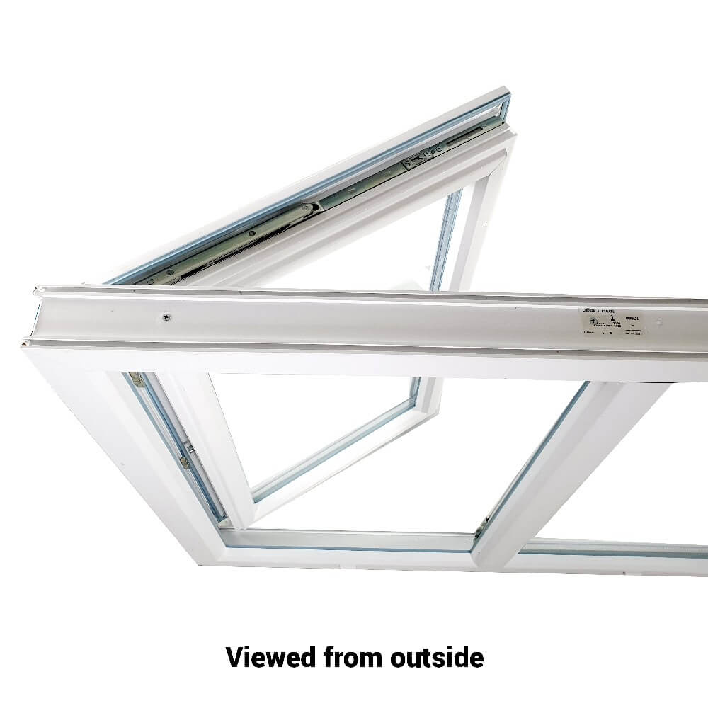 uPVC Side Hung Tilt and Turn Double Glazed Window Frame and Glass 85mm UK 3 Gasket Seal - Multi Size