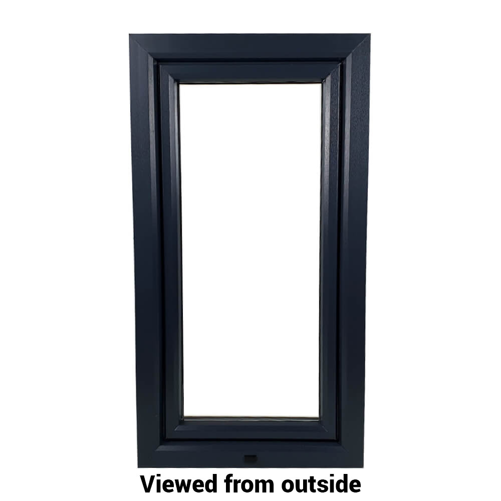 uPVC Tilt and Turn Double Glazed Window Frame and Glass 70mm UK 2 Gasket Seal - Inside White Outside Anthracite