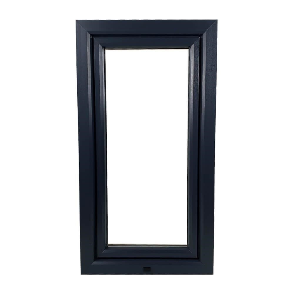 uPVC Tilt and Turn Double Glazed Window Frame and Glass 70mm UK 2 Gasket Seal - Inside White Outside Anthracite