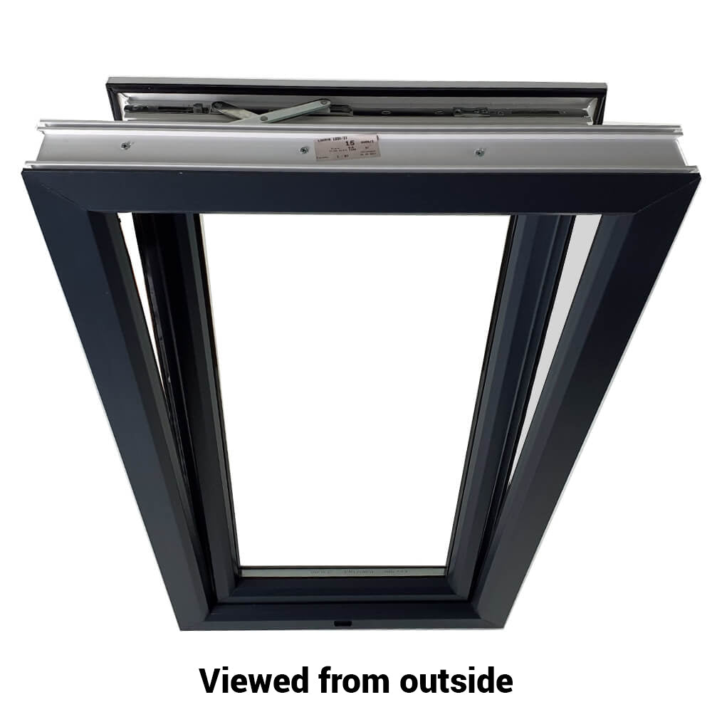 uPVC Tilt and Turn Double Glazed Window Frame and Glass 70mm UK 2 Gasket Seal - Inside White Outside Anthracite