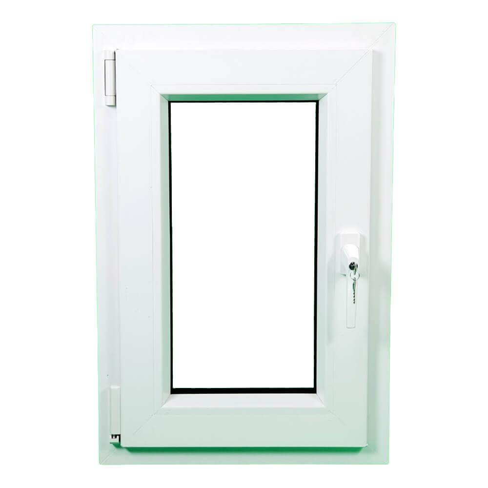uPVC Tilt and Turn Double Glazed Window Frame and Glass 70mm UK 2 Gasket Seal - Inside White Outside Anthracite